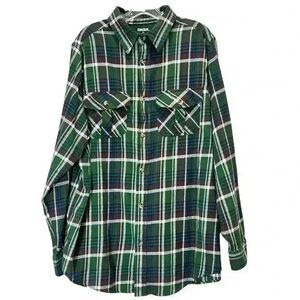 KingSize Men’s Green Flannel Size Tall XL
